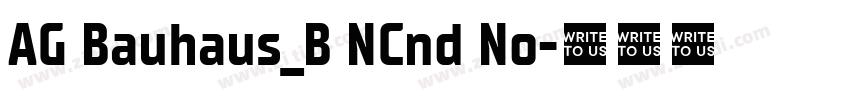 AG Bauhaus_B NCnd No字体转换